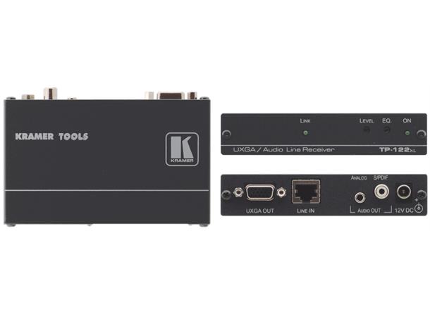 Kramer Extender VGA Audio Rx 1xTP Max 250 m EQ 